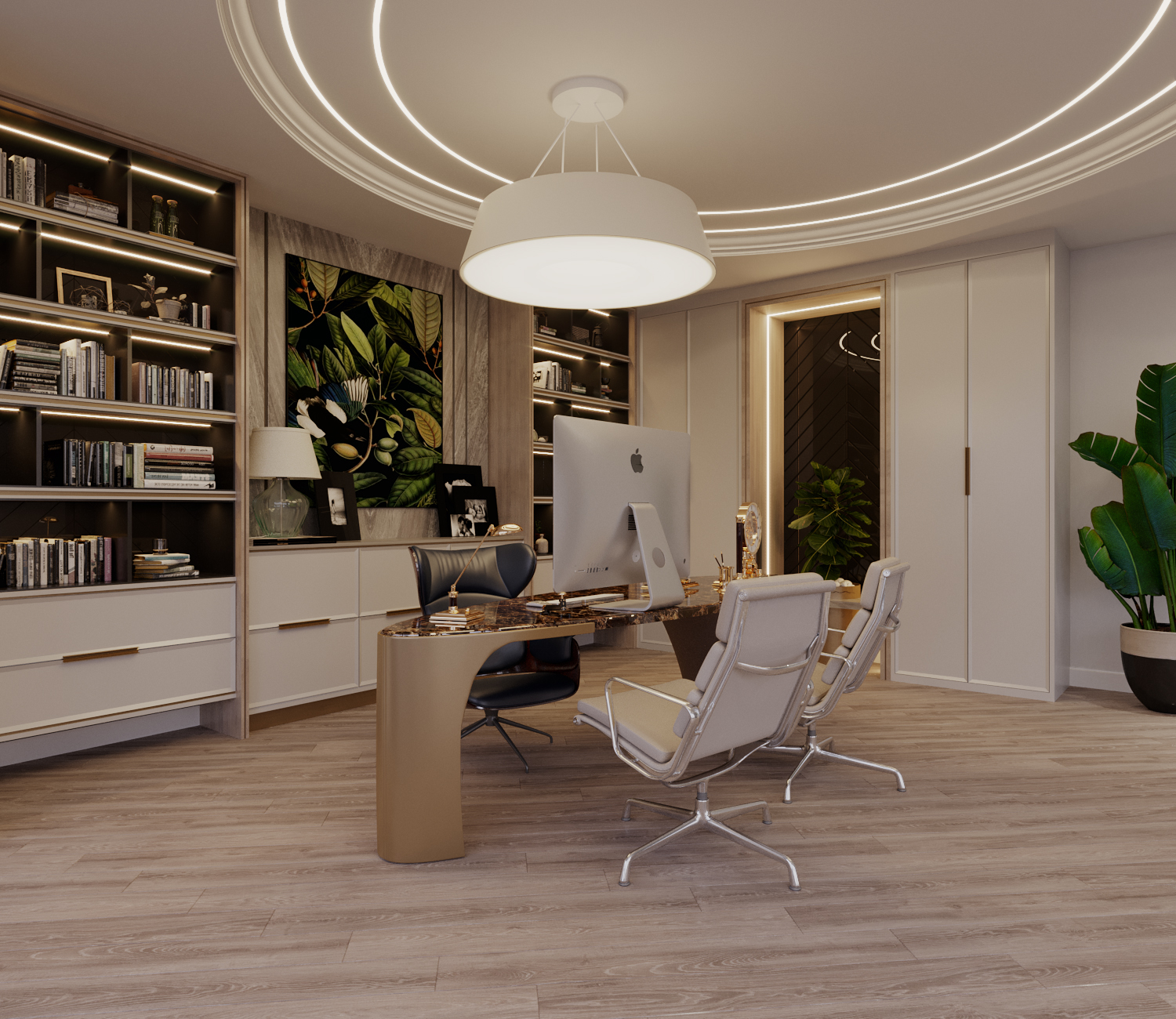 Văn phòng sang trọng hơn khi chọn đồ nội thất cao cấp | LU Design thực hiện.