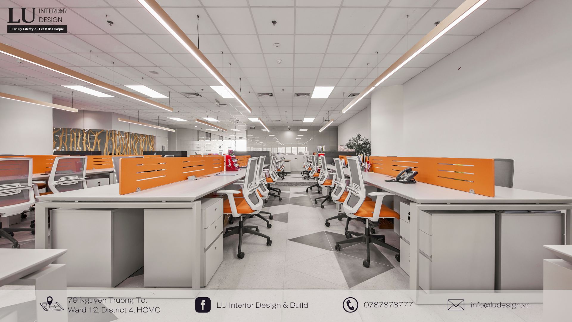 Thiết kế nội thất văn phòng hiện đại và hợp lý giúp tăng năng suất làm việc |Dự án Thiên Long - LU Design thực hiện. 