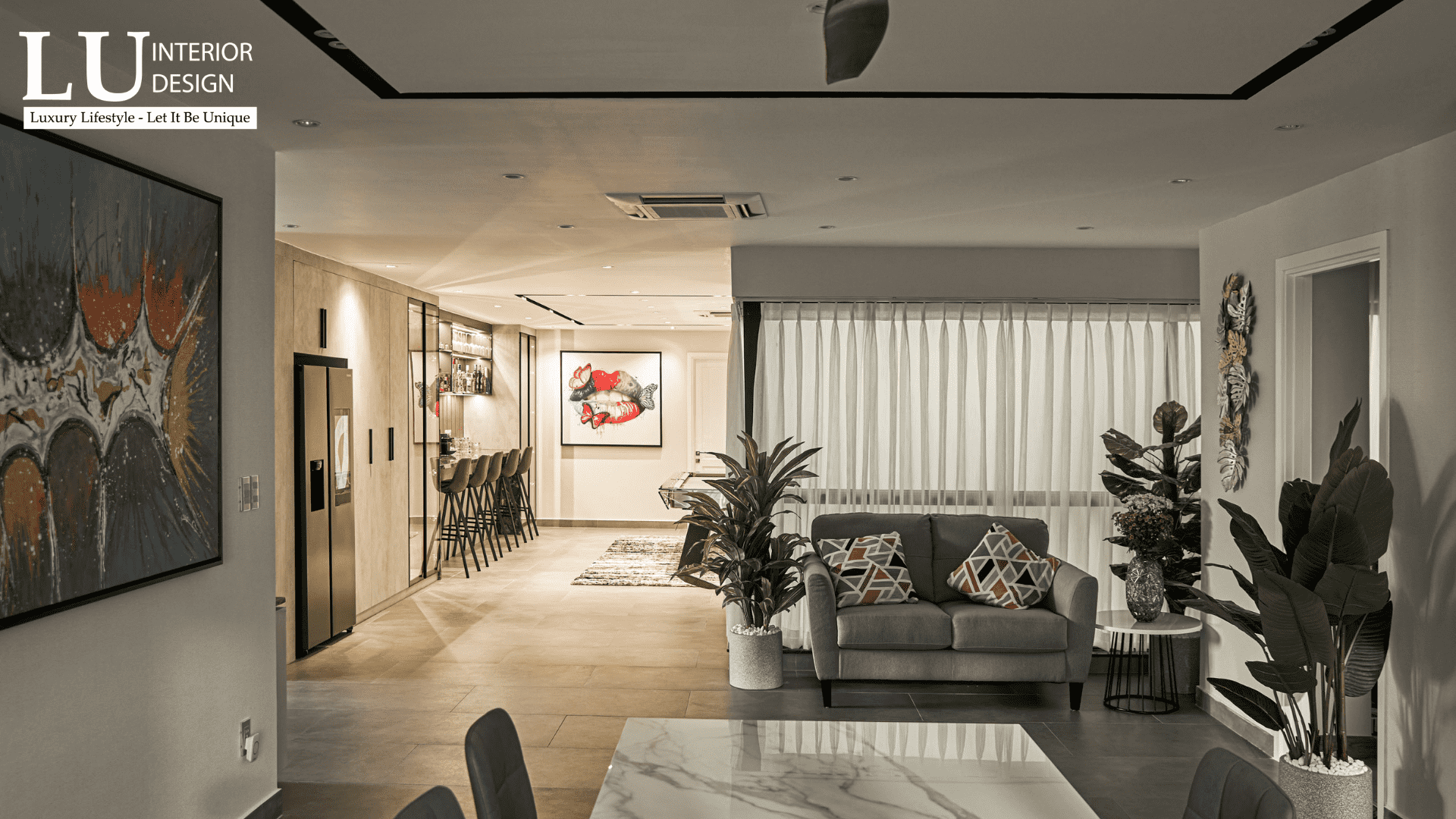 Hãy đảm bảo yếu tố hiện đại khi bố trí ánh sáng trong thiết kế nội thất penthouse | LU Design